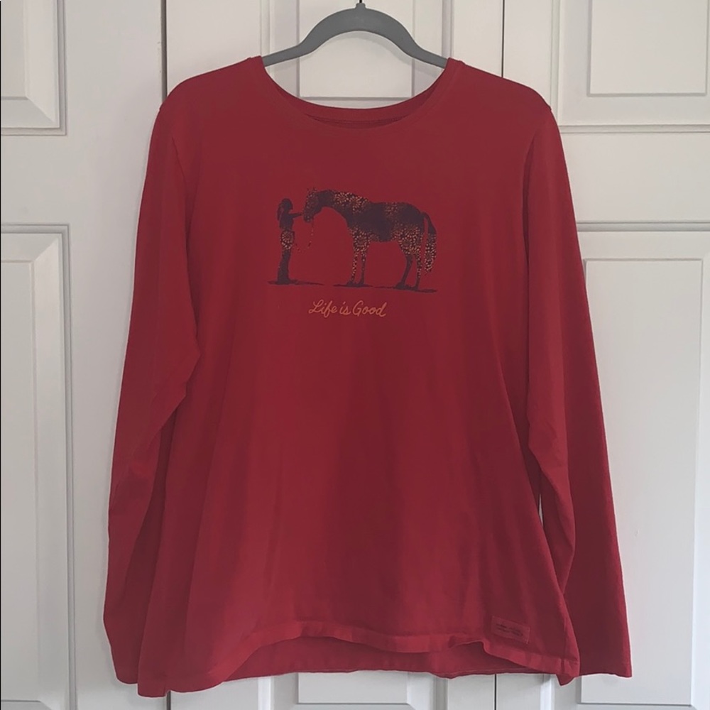 Life is Good Horse Long-Sleeve